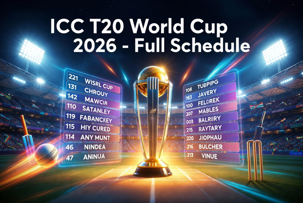 T20 World Cup Schedule 2026 Match
